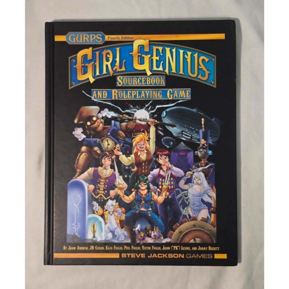 SJG Gurps 4th Ed. Girl Genius Sourcebook and Roleplaying Game: (Color Hardcover)